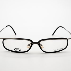 Romeo Gigli vintage eyeglasses, rectangular optical frame made in Italy, new old stock