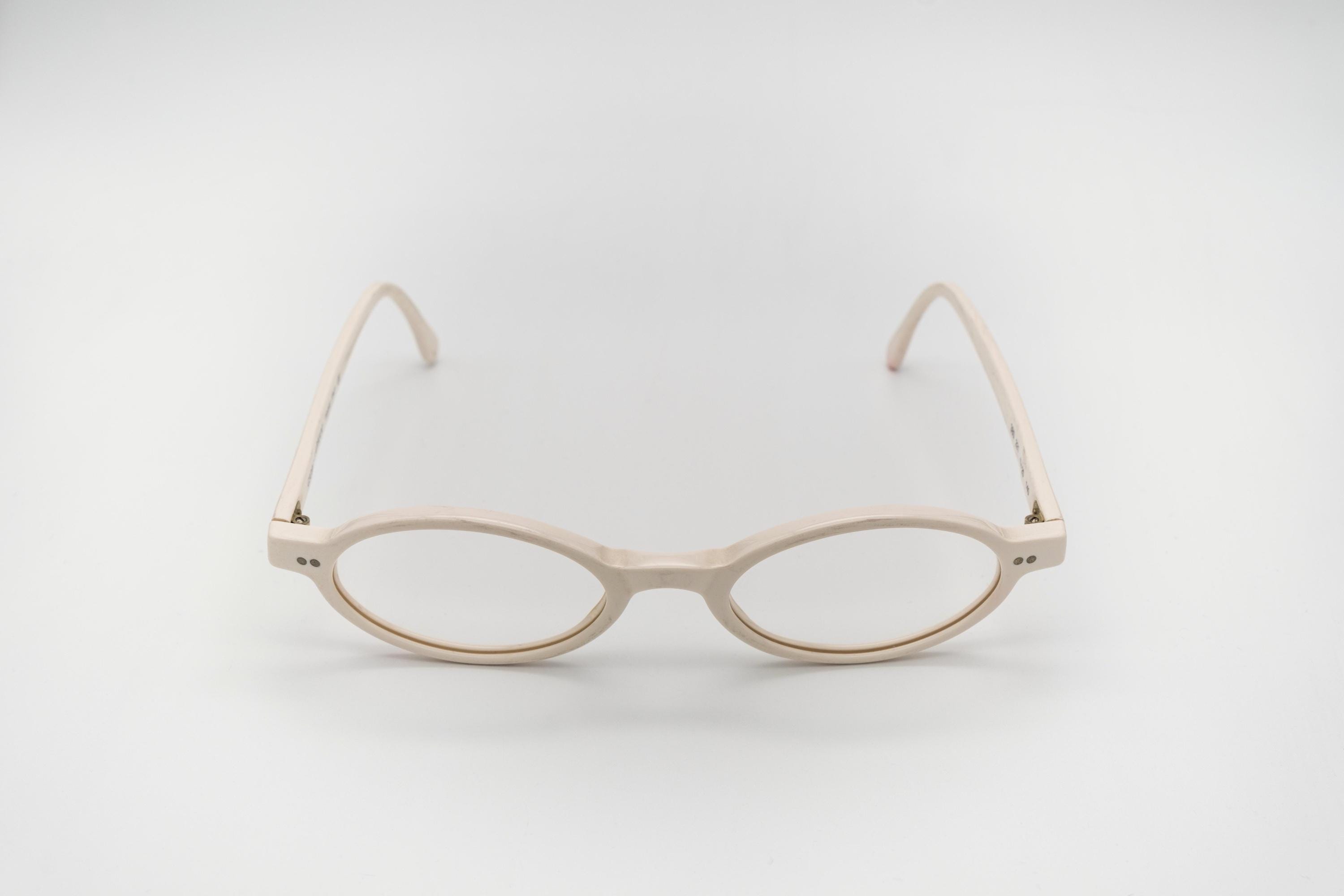 Giorgio Armani vintage eyeglasses, oval optical frame made in Italy, new old stock