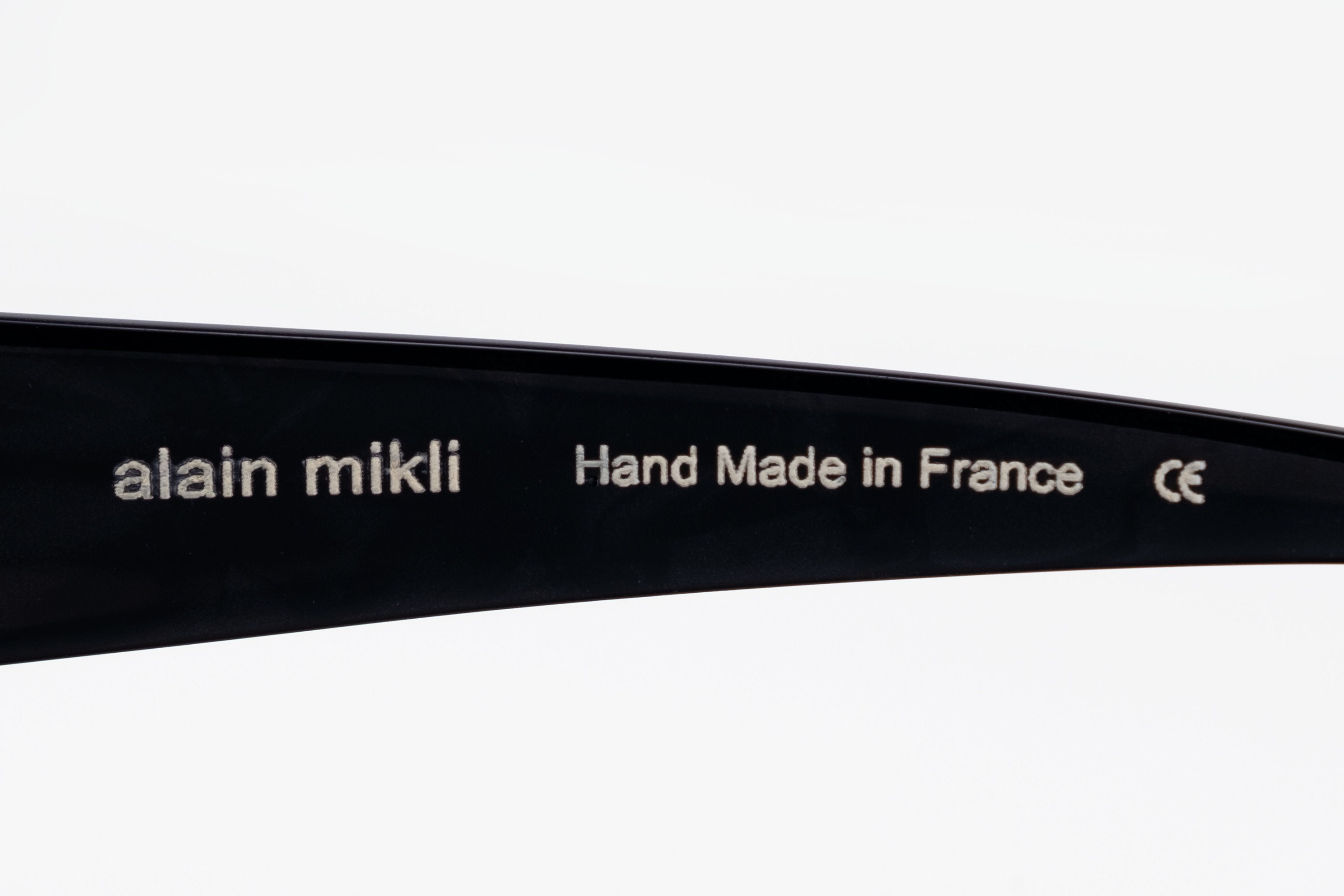 ALAIN MIKLI Vintage Frames, Handmade in France, AL0511 0037, 52 . 15 . 130 Alain Mikli Vintage Eyeglasses, Black, Half Rim Optical  main image 2