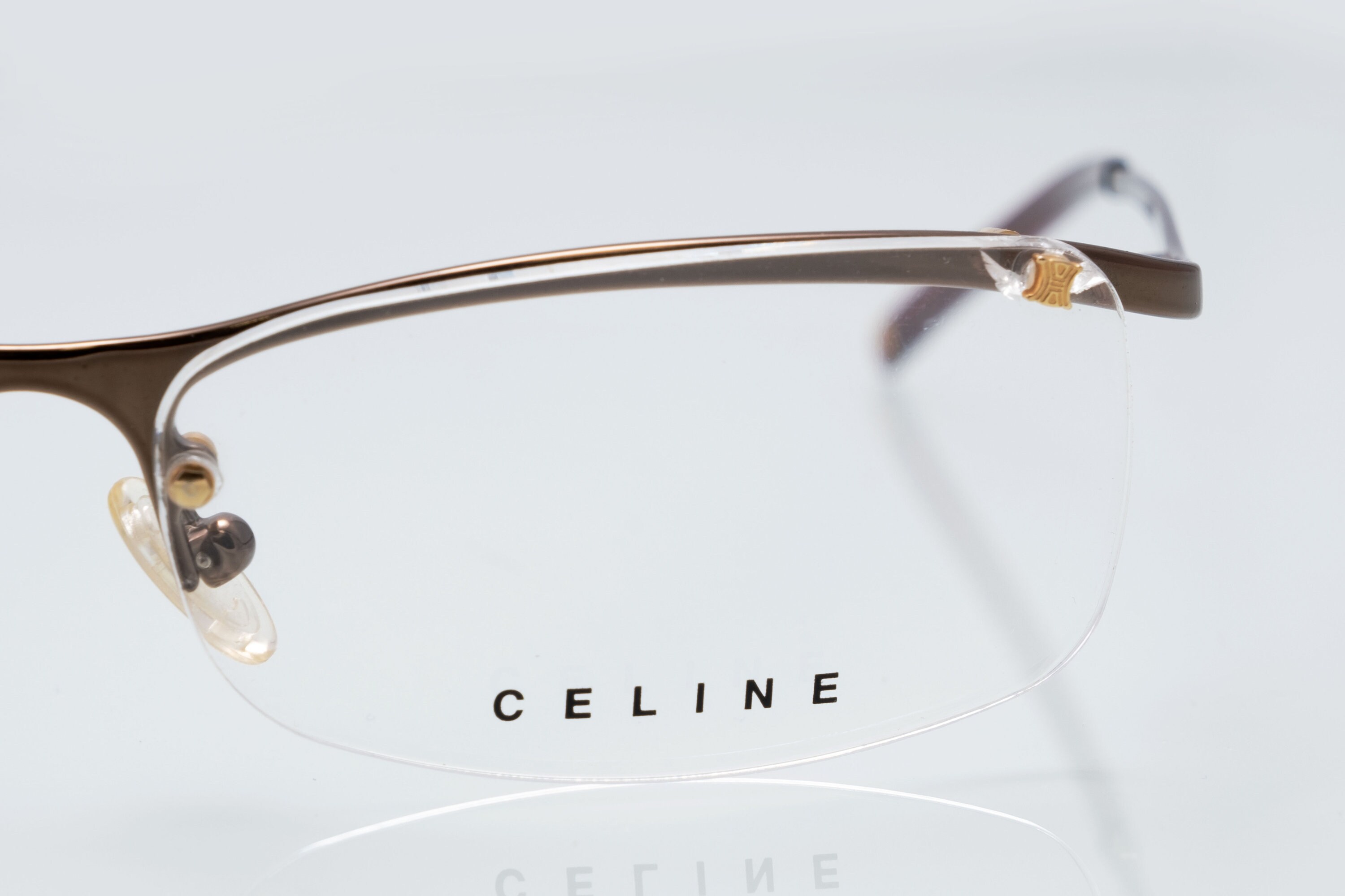 Gently used Celine 100% authentic glasses Celine Sunglasses Frame Only CL 41061/F/S F4G BN Green  main image 2