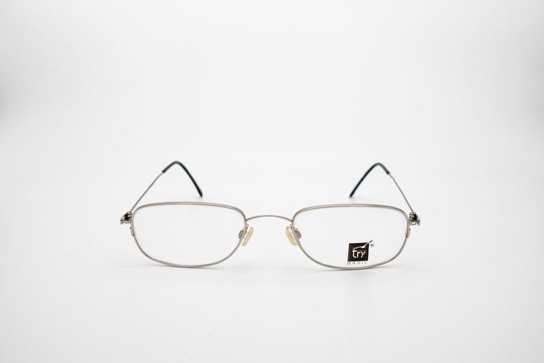 Try Vintage Eyeglasses, Rectangular Optical Frame Made in Italy, New ...