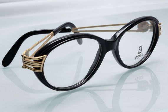 Fendi vintage eyeglasses, oval cat eye optical fr… - image 4