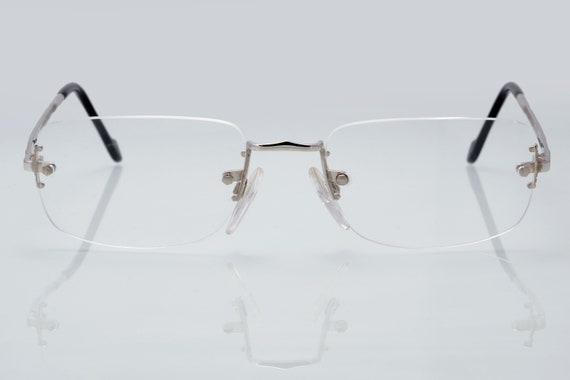 ST Dupont Vintage eyeglasses, silver rimless optical … - Gem