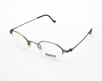 Bianco vintage eyeglasses, square, half rim optical frame, new old stock