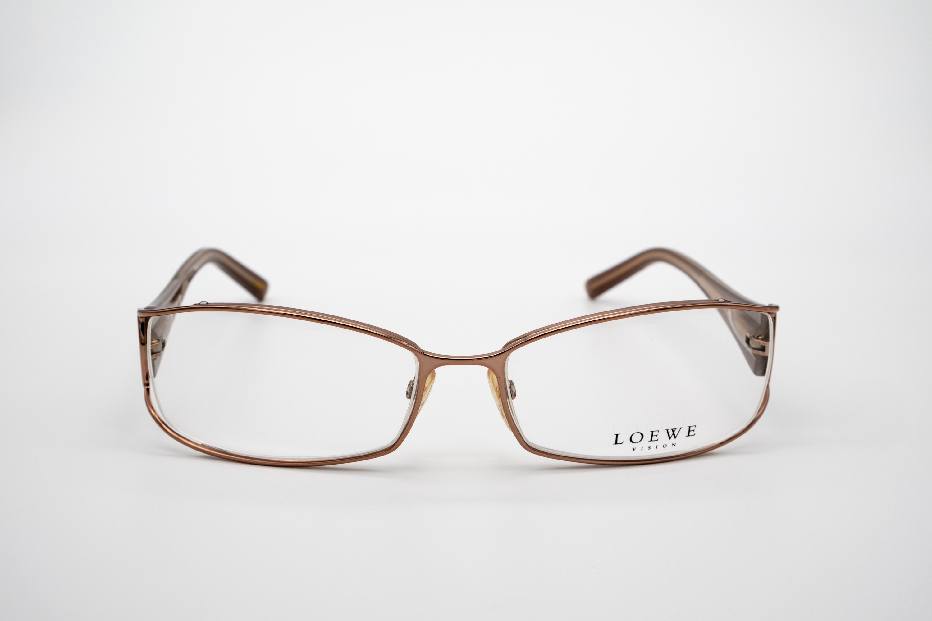 Loewe vintage eyeglasses, rectangular optical frame made in Italy, new old stock