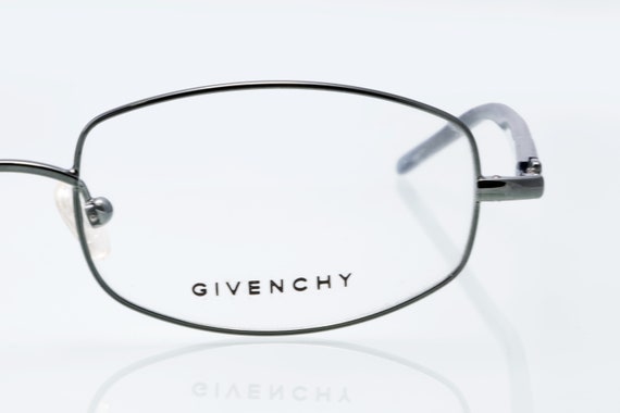Givenchy vintage rectangular eyeglasses, silver, … - image 4