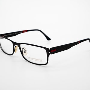 Augusto Valentini vintage eyeglasses, made in Italy, rectangular optical frame, new old stock