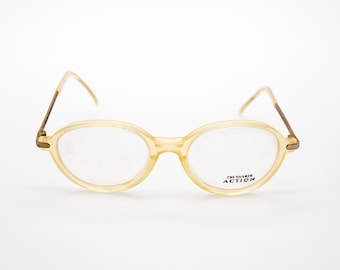 Trussardi Action vintage eyeglasses, oval optical frame, new old stock