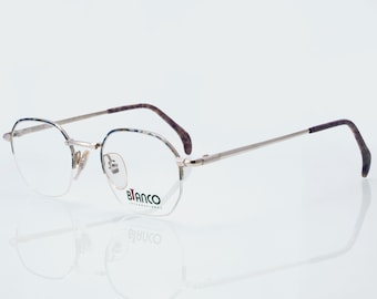 Bianco vintage eyeglasses, square, half rim optical frame, new old stock