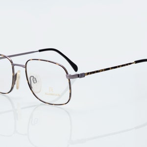 Rodenstock vintage eyeglasses, silver, tortoise, square optical frame, new old stock