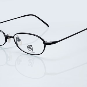 Jean Paul Gaultier vintage eyeglasses, black, oval optical frame, new old stock