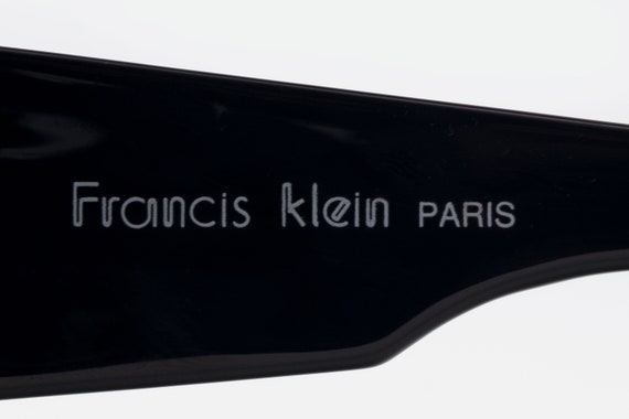 Francis Klein Paris vintage sunglasses, black, go… - image 5