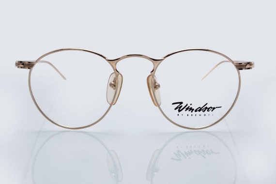 Windsor by Brendel Vintage Eyeglases, round, gold… - image 2