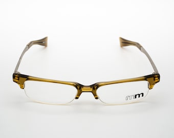 STデュポン ヴィンテージ眼鏡、23 KT GP、ゴールド、ハーフリム