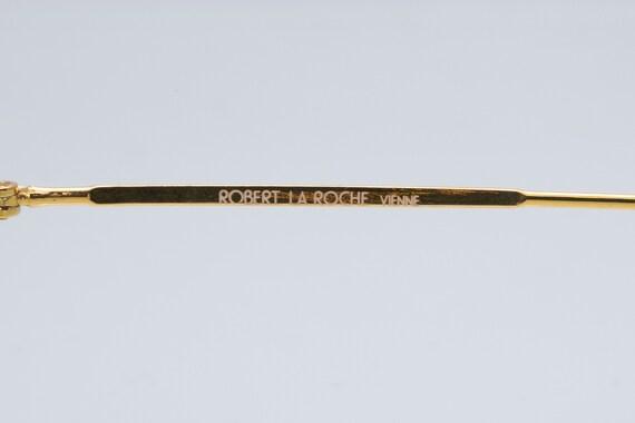 Robert la Roche vintage eyeglasses, gold, round a… - image 4