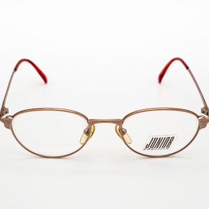 Junior Gaultier vintage eyeglasses, bronze, oval optical frame made in Japan, new old stock