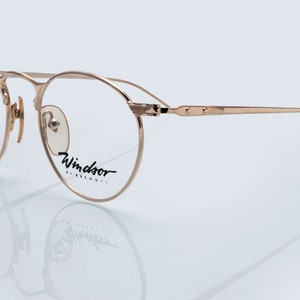 Windsor by Brendel Vintage Eyeglases, round, gold pink,  brand new