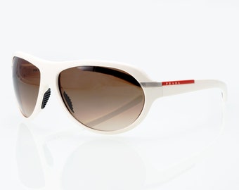 Prada Spr58b Rimless Vintage Shield Sunglasses Deadstock  display picture 3