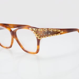 Francis Klein Paris vintage eyeglasses, tortoise, cat eye optical frame, new old stock