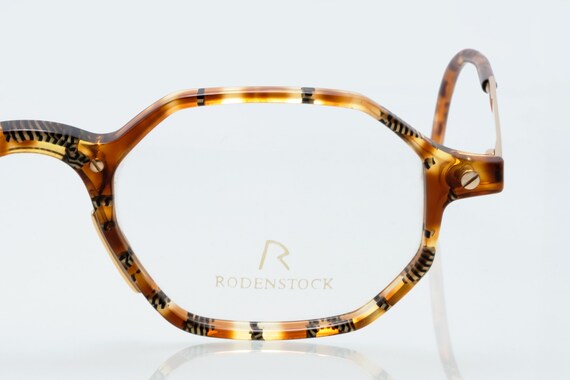 Rodenstock vintage eyeglasses, tortoise gold, new… - image 3