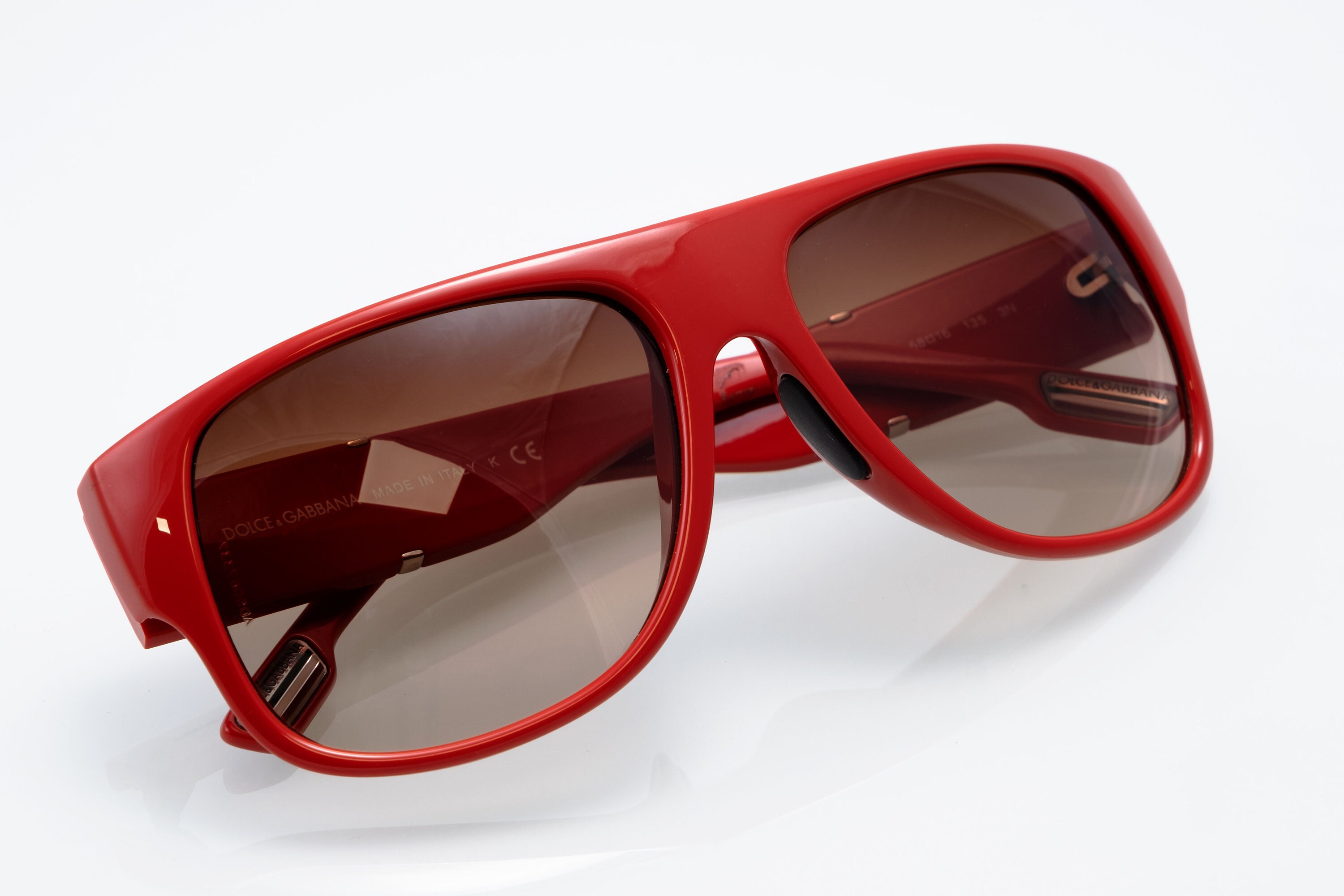 Dolce & Gabbana Vintage Sunglasses, Red, Made in Italy, 90