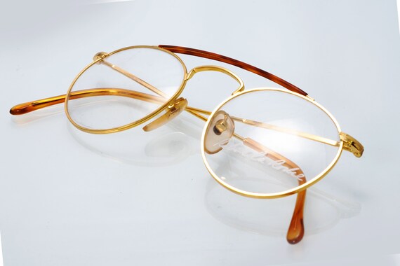 Robert la Roche vintage eyeglasses, gold, round a… - image 5