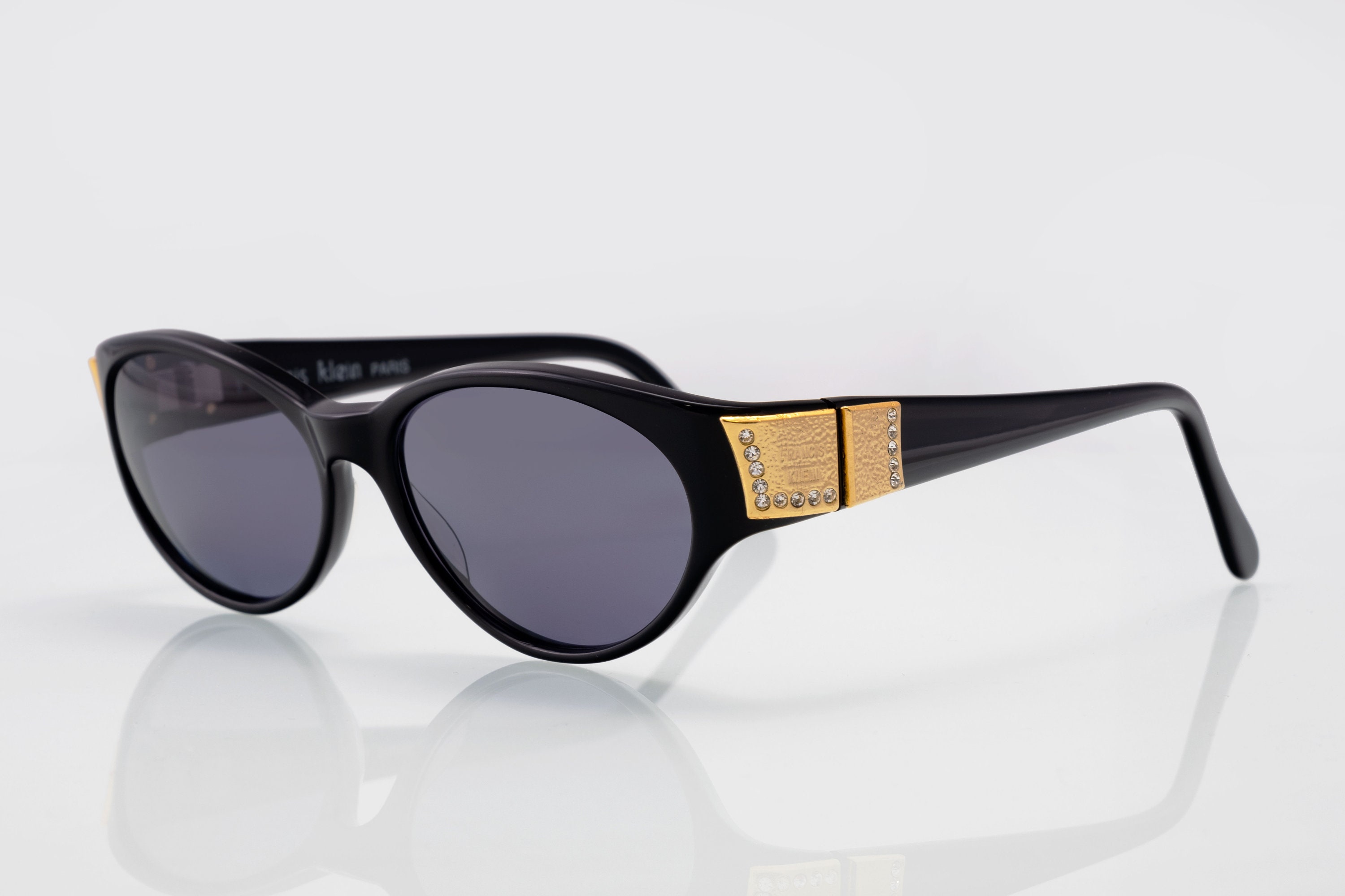 Francis Klein Aquarius Black Sunglasses with Case And Cloth CALVIN KLEIN 5193MGB 001 EYEGLASS FRAMES WITH MAGNETIC  main image 2
