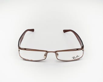 Vintage Rayban-bril, rechthoekig optisch montuur, nieuwe oude voorraad