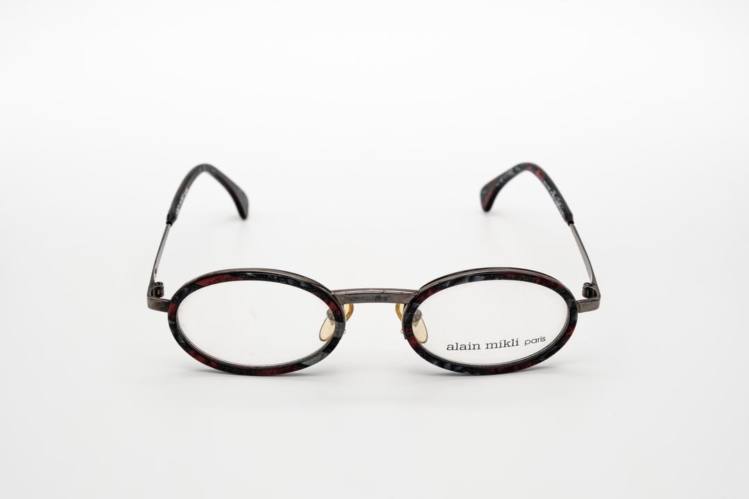 Alain Mikli Vintage Eyeglasses, Round Oval Optical Frame, Handmade in  France, New Old Stock - Etsy
