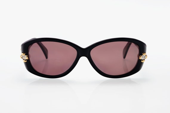 Francis Klein Paris vintage sunglasses, black, go… - image 2