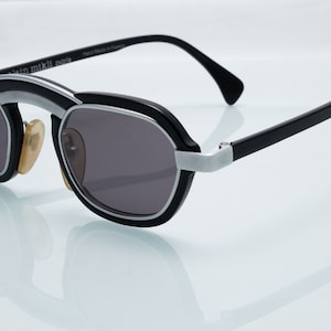 Alain Mikli vintage sunglasses, black, gray, handmade in France