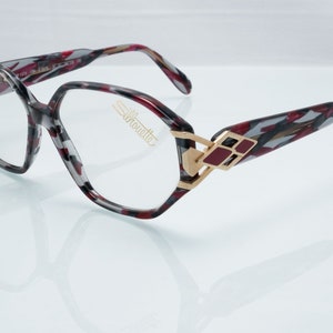 Silhouette vintage eyeglasess, colorful, polygon optical frame made in Austria, new old stock