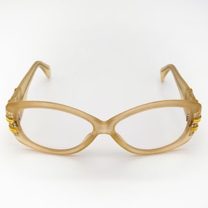 Francis Klein Paris vintage sunglasses, beige, made in France, 80&#39;s, deadstock