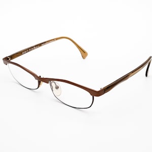Alain Mikli vintage eyeglasses, half rim optical frame, handmade in France, new old stock