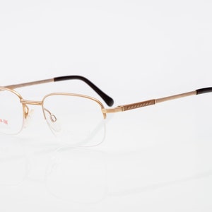 Charmant Premium Vintage Brille, Halbrand Titanrahmen, keine Nickelallergie, new old stock