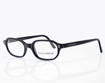 Lunettes de vue vintage Dolce & Gabbana, monture optique rectangulaire fabriquées en Italie, neufs anciens stocks