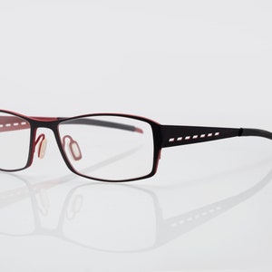 Orgreen vintage eyeglasses, rectangular optical frame handmade in Japan, new old stock