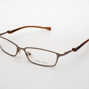 Romeo Gigli vintage eyeglasses, rectangular optical frame made in Italy, new old stock
