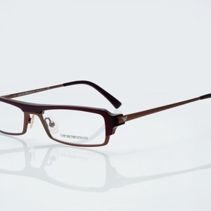 Emporio Armani vintage eyeglasses, rectangular optical frame, new old stock