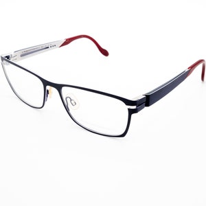 Augusto Valentini vintage eyeglasses, made in Italy, rectangular optical frame, new old stock