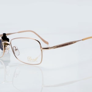 Desil vintage eyeglasses, gold filled rectangular optical frame, new old stock