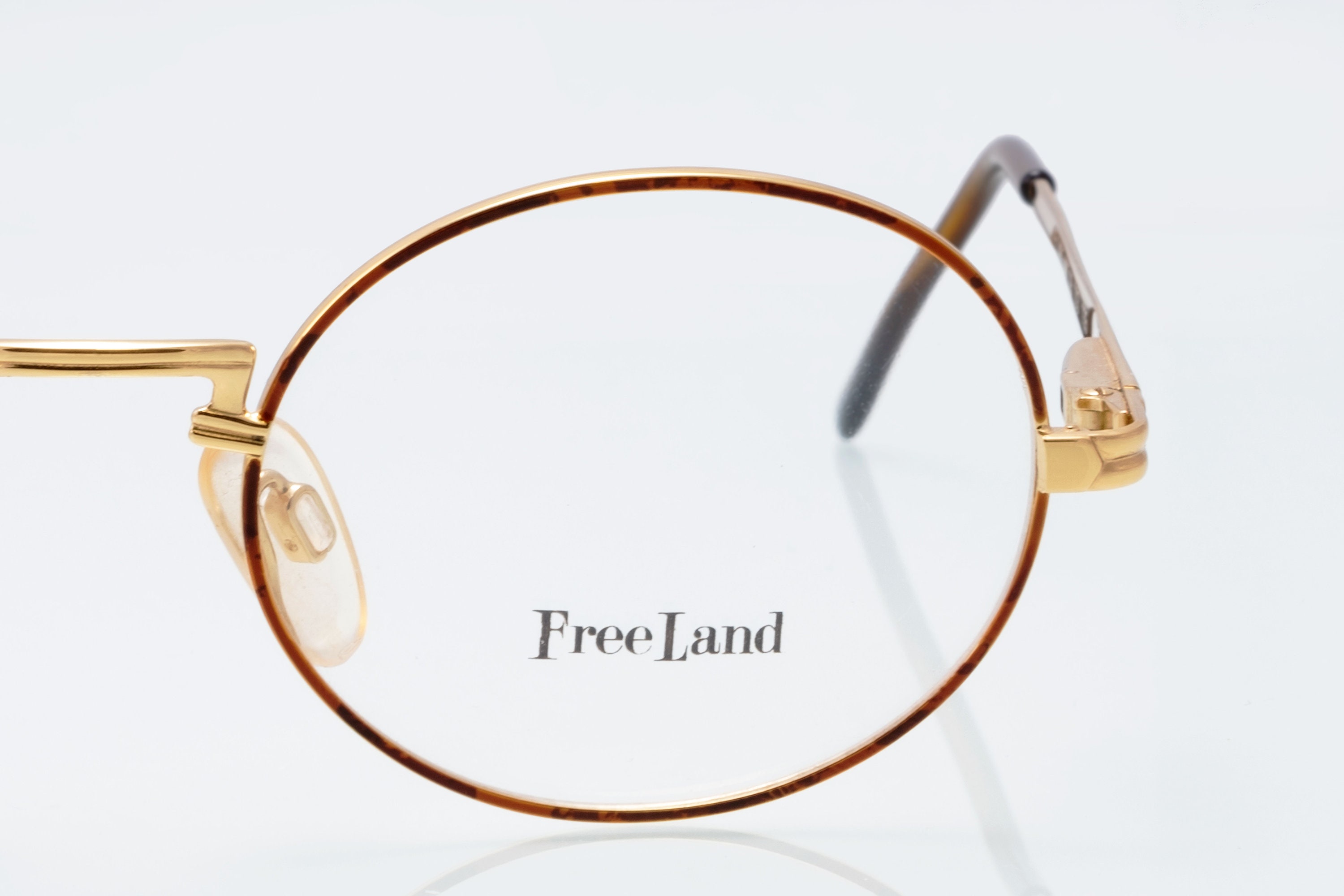 Freeland True Vintage 1980er Rimless‎ Round Super Classic Design 49-18 H2653 Edwin Ranch and Western Blue Tartan Vest Street Style - ilac  main image 3