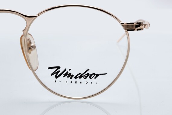 Windsor by Brendel Vintage Eyeglases, round, gold… - image 3