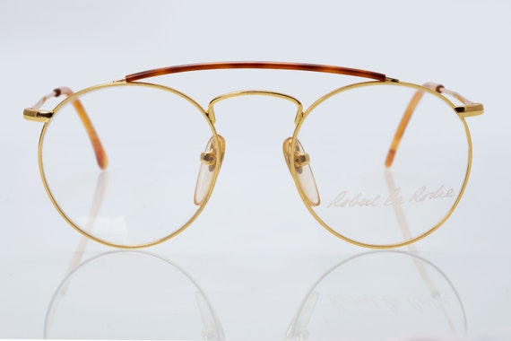 Robert la Roche vintage eyeglasses, gold, round a… - image 2