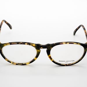 Daniel Hechter vintage eyeglasses, tortoise, round optical frame made in France, new old stock