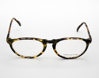 Daniel Hechter vintage eyeglasses, tortoise, round optical frame made in France, new old stock