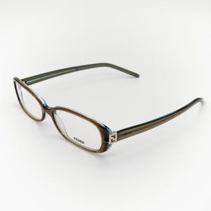 Fendi vintage eyeglasses, rectangular optical frame made in Italy, new old stock
