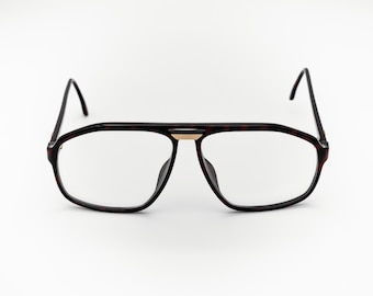 HOYA 黒リム ヴィンテージメガネ +1.5 FRAME JAPAN Hoya Collection Vintage Eyeglasses, Gold, Titanium, Aviator
