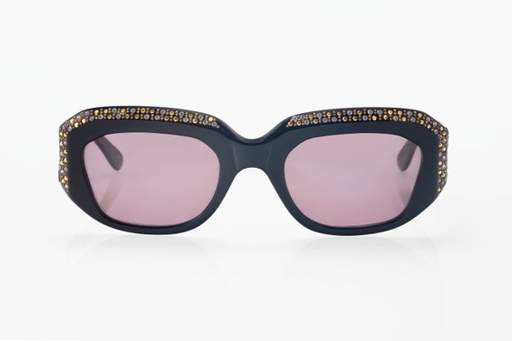 Francis Klein Paris vintage sunglasses, black, ma… - image 2