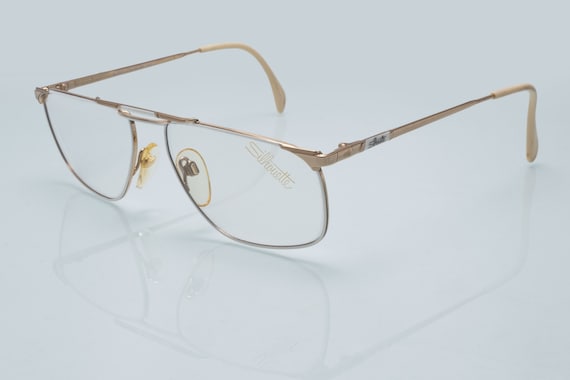 Silhouette Women Eyeglasses Sunglasses Frame Gray Gold Glasses Made in Austria Silhouette Women Eyeglasses Sunglasses Frame Gray Gold  main image 3